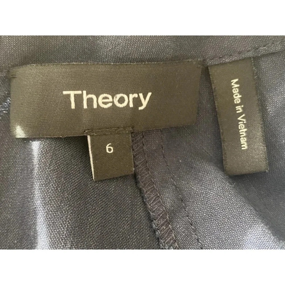 Theory Womens Lace Back‎ Raglan Caliver Linen Blend Dress Size 6 - Picture 6 of 6